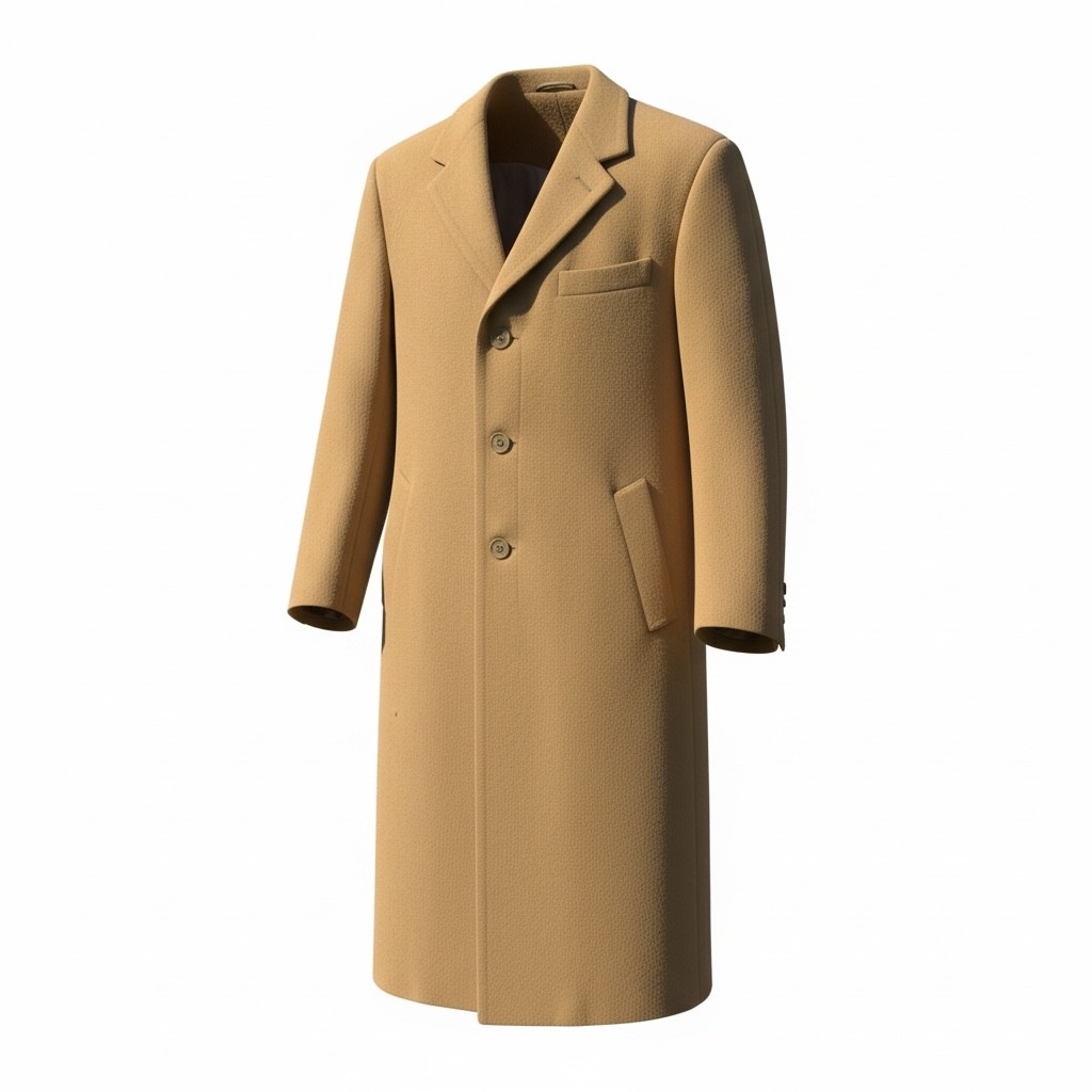 Vintage Hart Schaffner & Marx Mens 100% Camel Hair Overcoat 48r Made In Canada